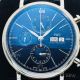 ZF Replica IWC Portofino Chronograph Laureus Edition Blue Dial Leather Strap 7750 Watch IW391019 (4)_th.jpg